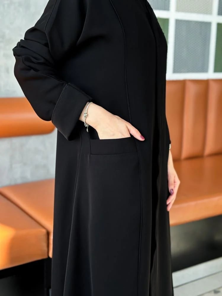 عبايه عبايات افضل عباية افضل عبايات  عبايه سادة جيوب سحاب