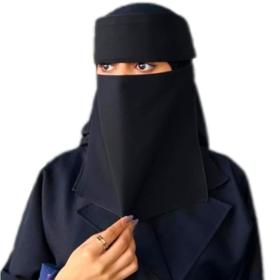 نقاب بمرد أسود فاخر تصميم عملي