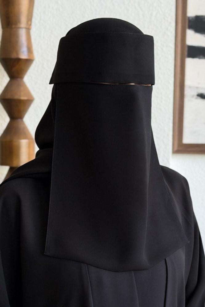 نقاب طويل بمرد + طرحه كبيرة