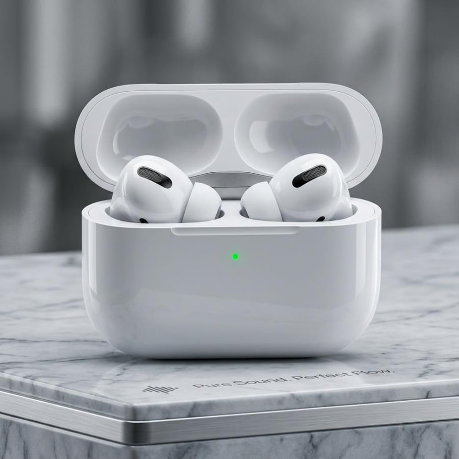 Wireless Bluetooth Earbuds with Charging Case – White