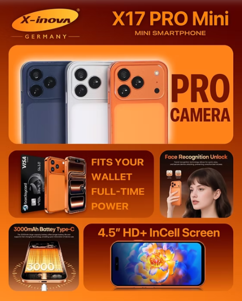 X17 Pro Mini  4GB+64GB 4.5” In-Cell Screen 2.0GHz Quad-core Processor