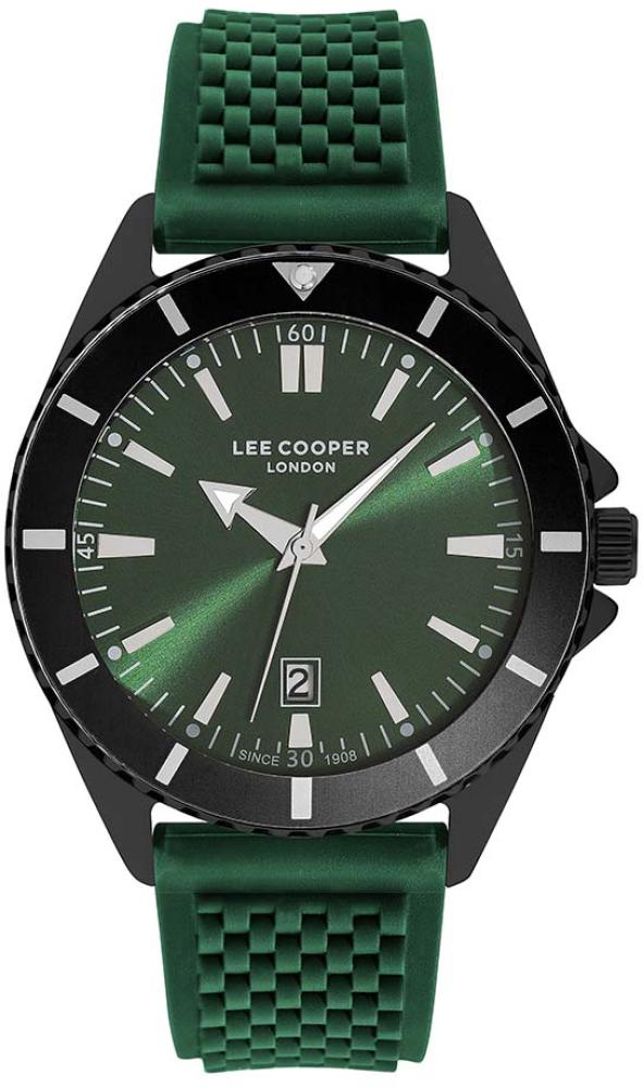 LEECOOPER Men's Quartz Metal Watch, Black, Silver - LEECOOPER Men's Quartz Metal Watch, Black, Silver - LC07361.677