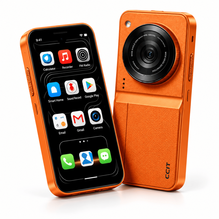 هاتف CCIT S26 Mini الذكي – الإصدار الأزرق، ذاكرة رام 8 جيجابايت، سعة تخزين 512 جيجابايت، كاميرا 20 ميجابكسل، نظام أندرويد 16