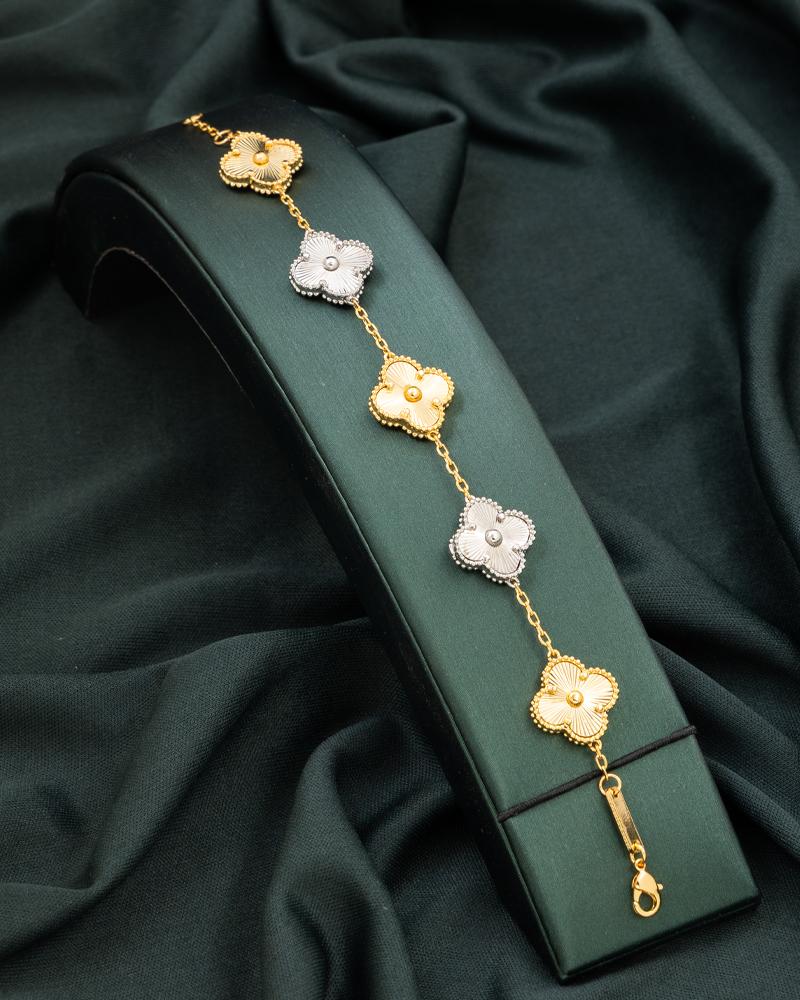A soft bracelet with a modern design