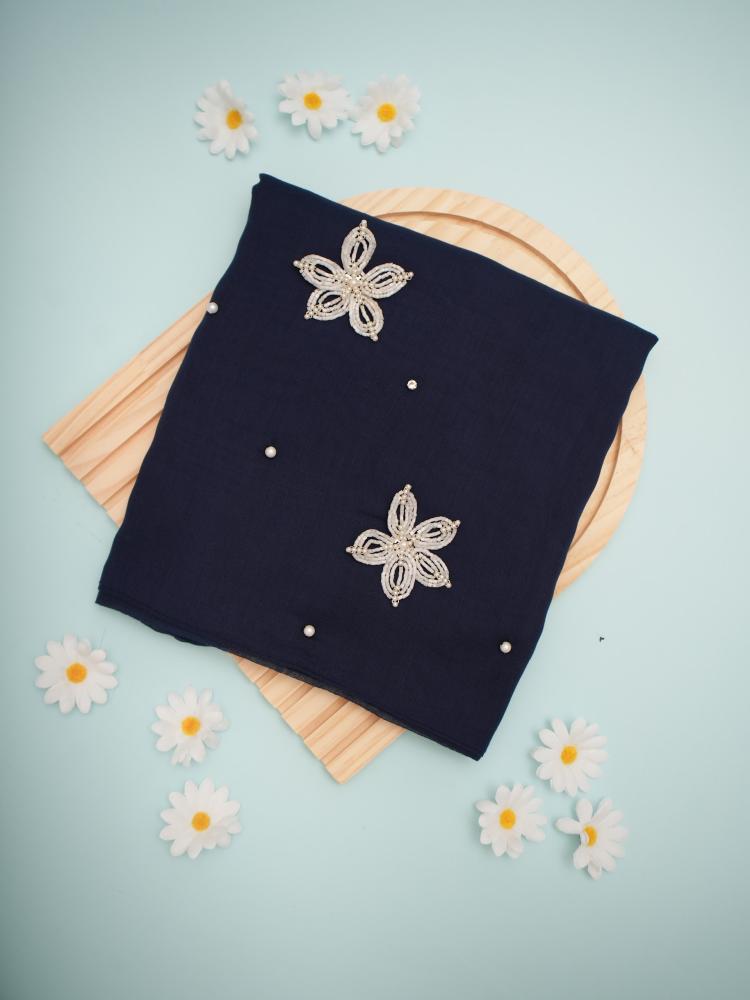 Beaded bloom Navy