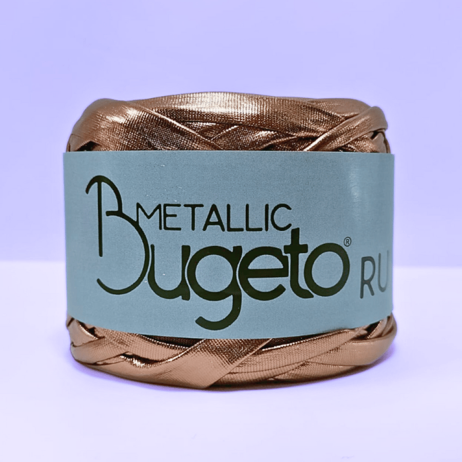 خيط جلد بني ميتاليك - bugeto metallic