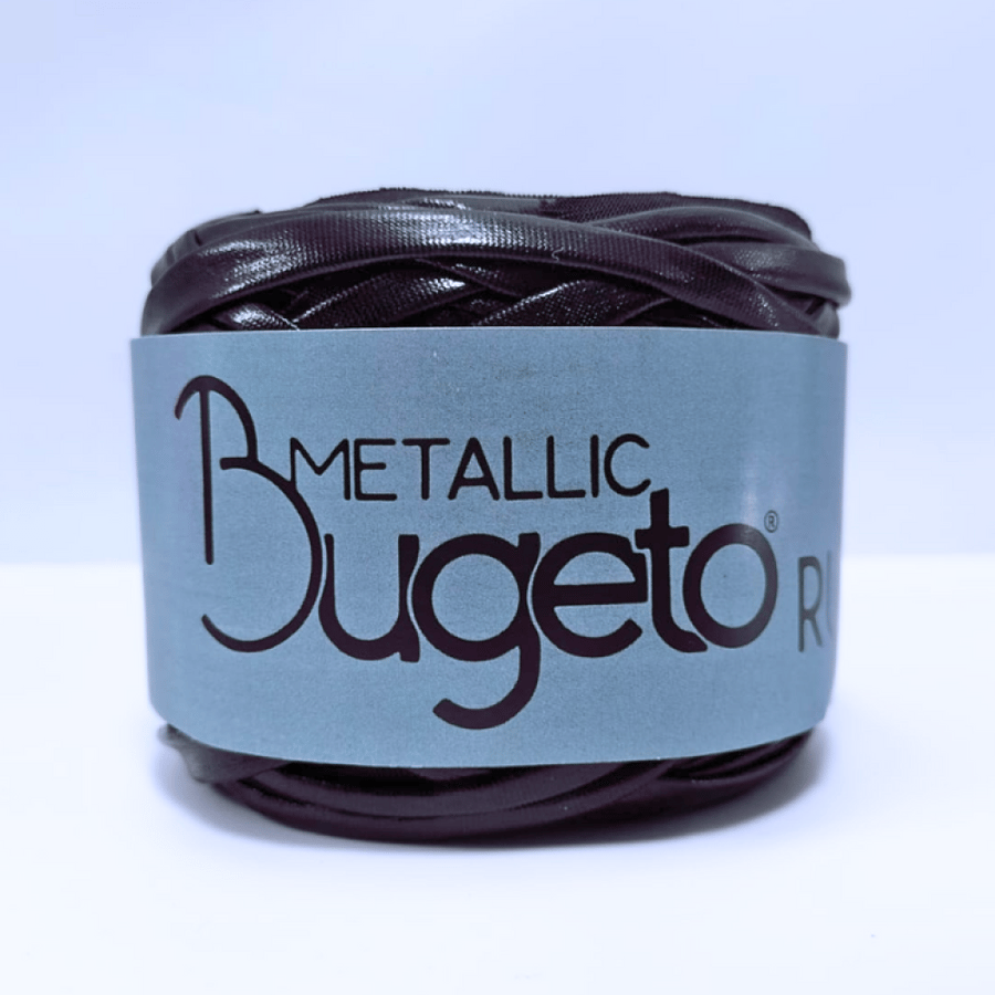 خيط جلد اسود ميتاليك - bugeto metallic