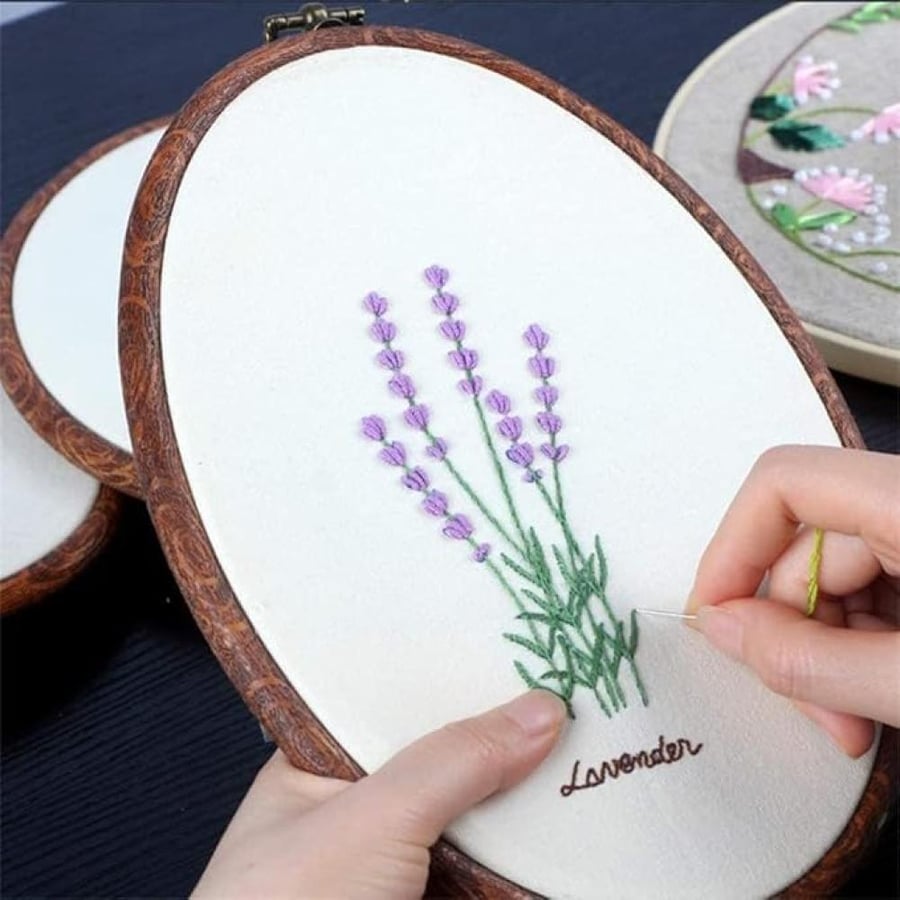 طارة تطريز بيضاويه
