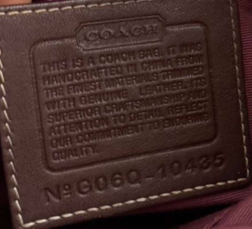 Coach patchwork bag