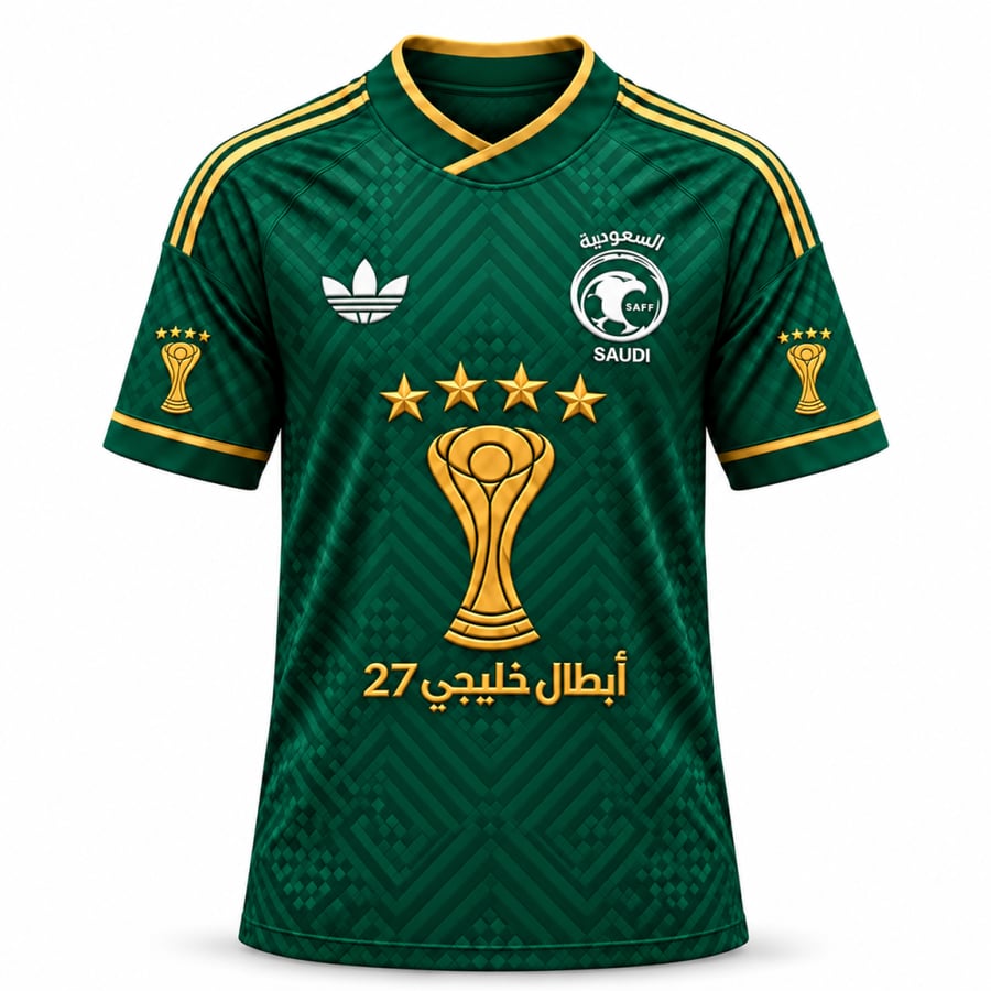 تيشرت المنتخب السعودي أبطال خليجي 27