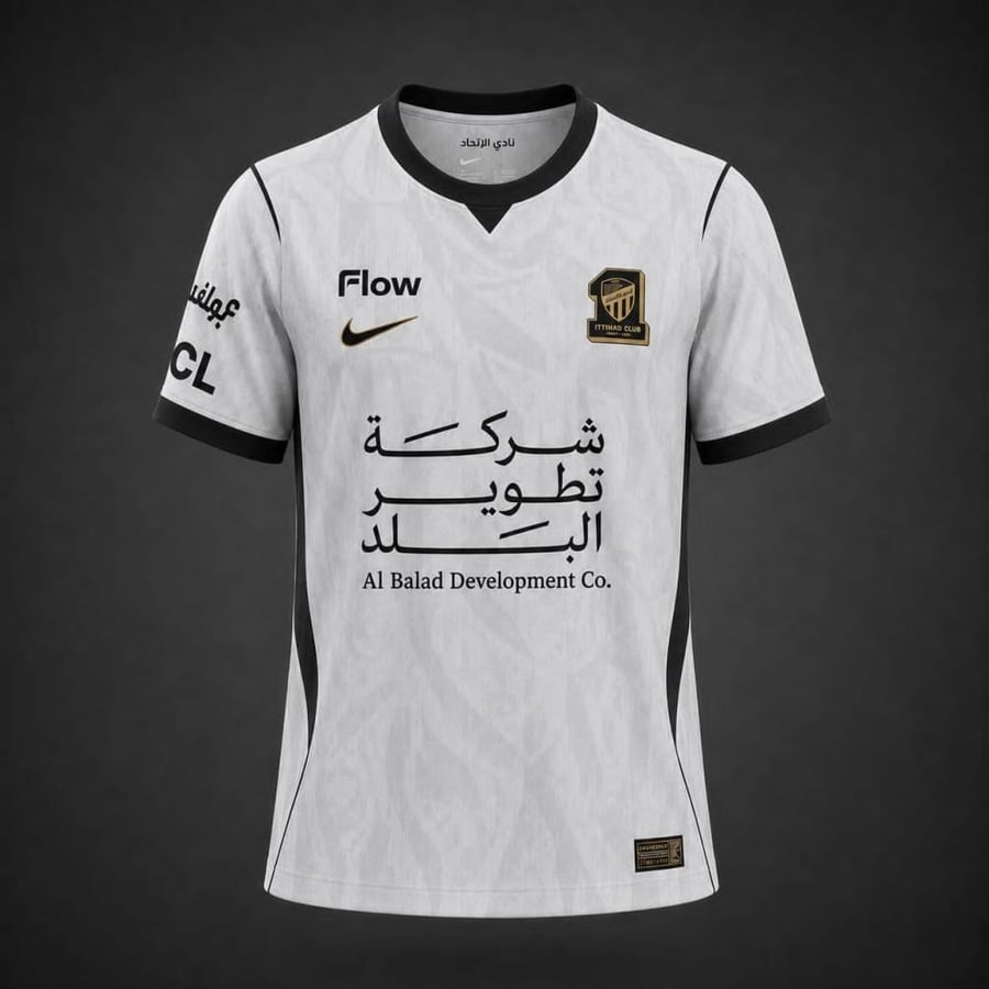 تيشرت الاتحاد الاحتياطي الأبيض 2026-2027