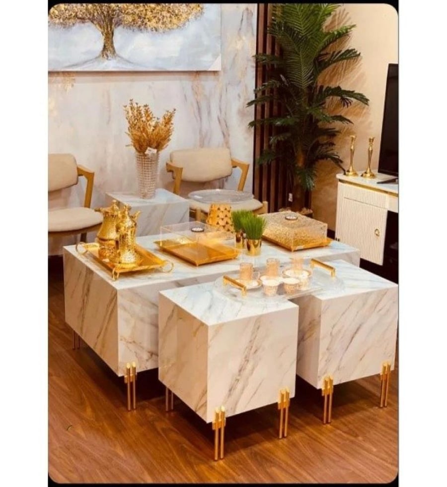 طقم طاولات ثلاث قطع