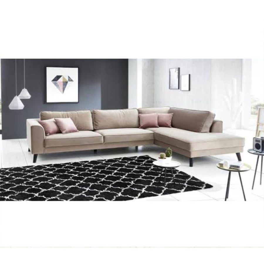كنبة زاوية 80×200×85×300 سم- بيج