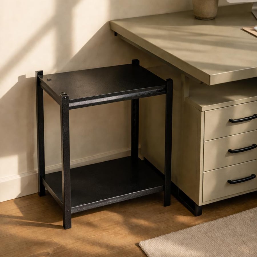 X30 black two-story shelf