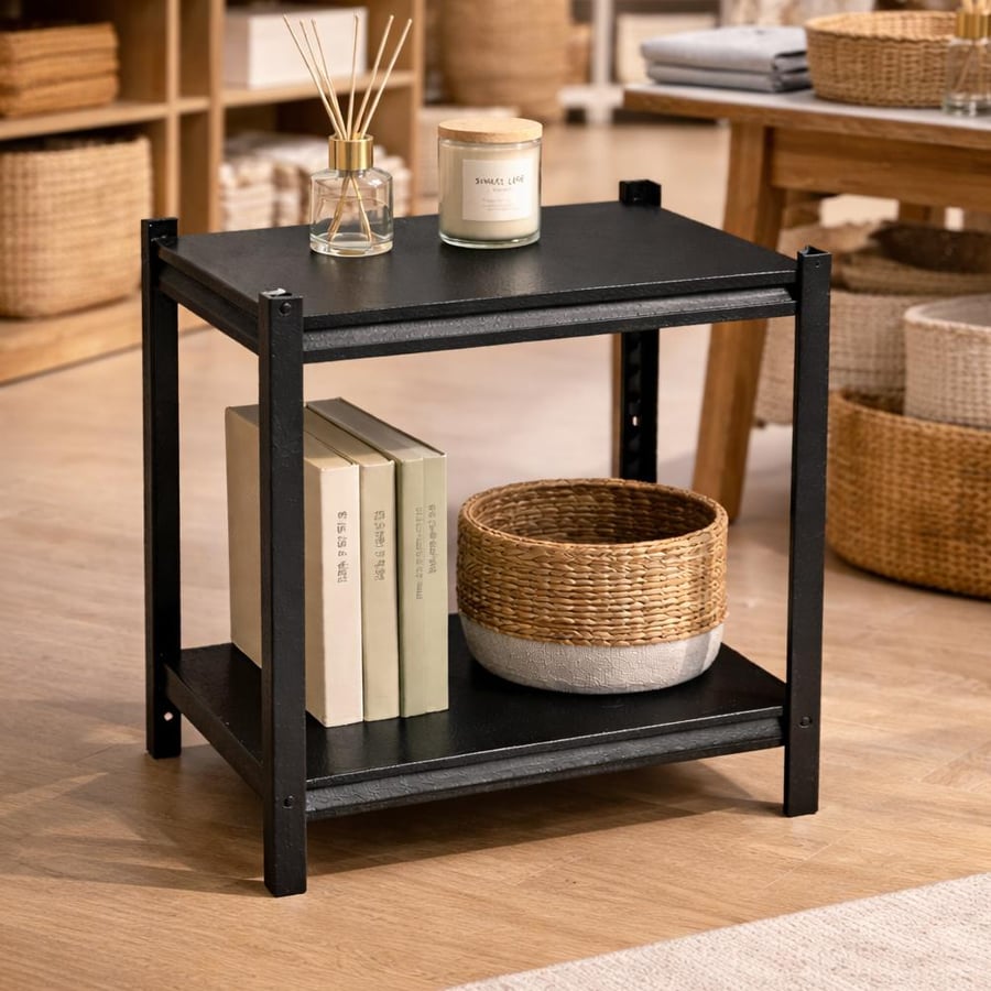 X30 black two-story shelf