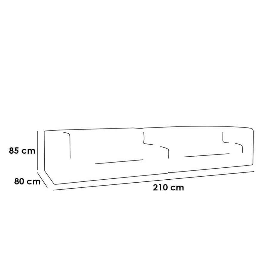 Three-seater wooden Finnish sofa and polyester - gray