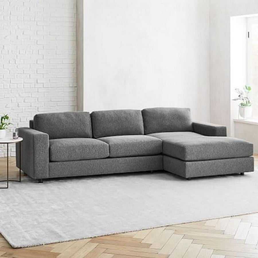 Corner sofa 160×300×80×90 cm - Gray