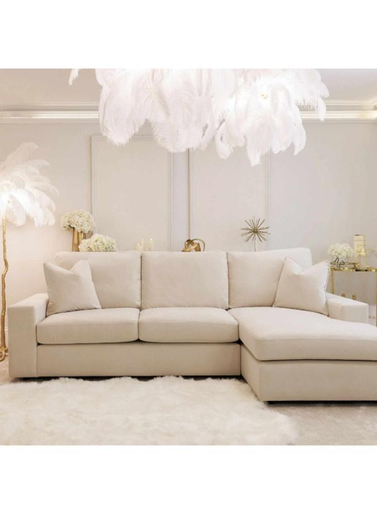 Corner sofa size 70×250×180×70 cm - Beige