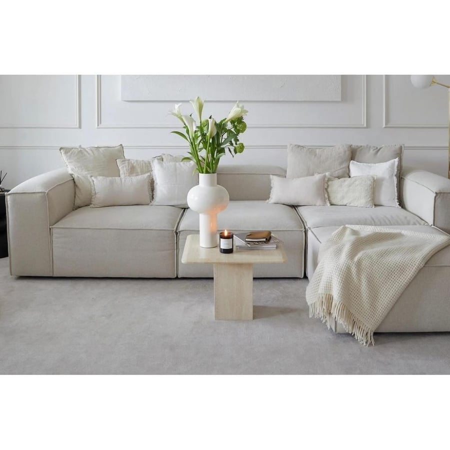 Corner sofa 290×180×90×70 cm - Beige
