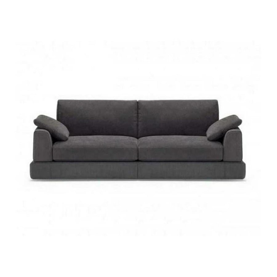 Three-seater wooden Finnish sofa and polyester - gray