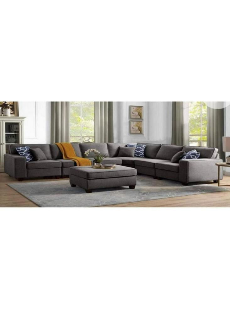 Corner sofa size 300×80×260×80 cm - gray