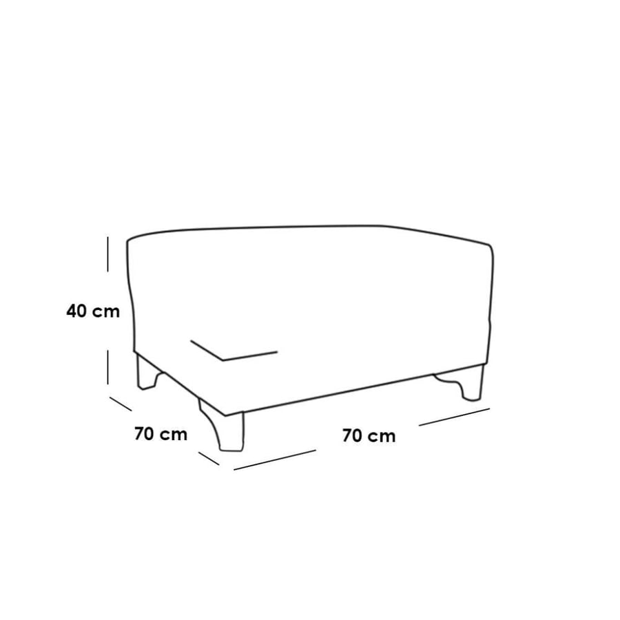 A four-seat velvet and Scandinavian wood sofa - white