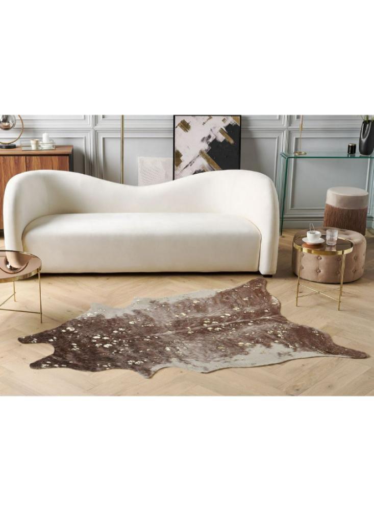 Sofa with four seats - velvet - off white - 250x90x85 cm