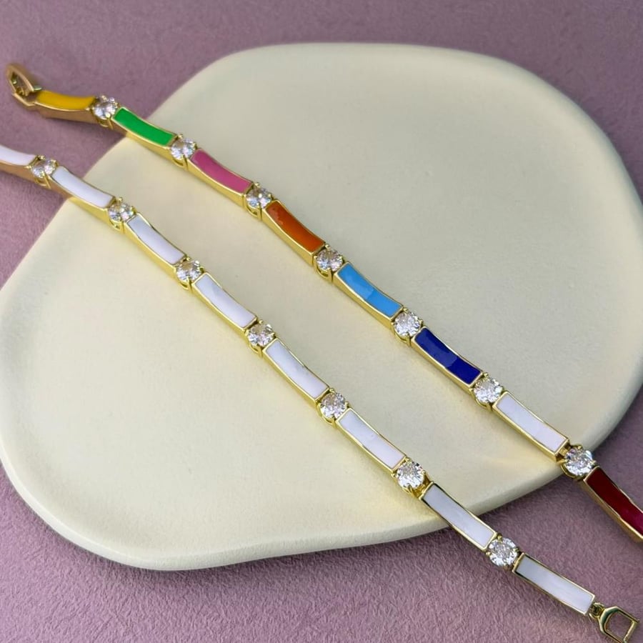 Rainbow Curvy bracelet