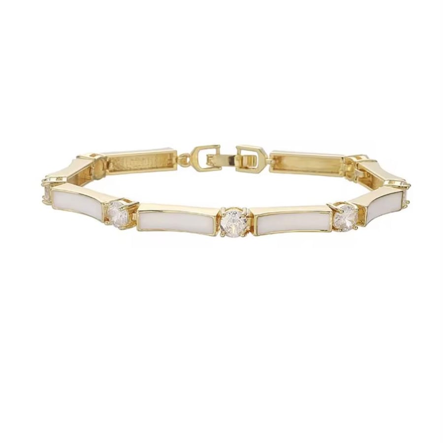 White Curvy bracelet