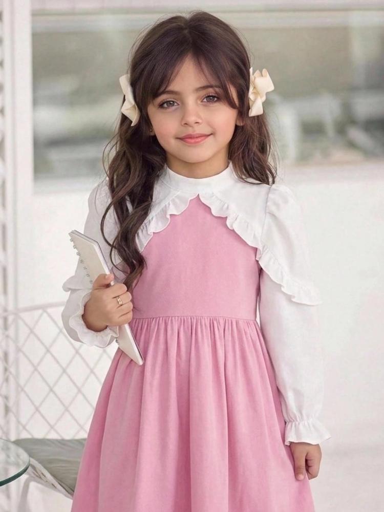 فستان بناتي شبك