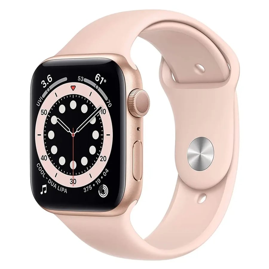 100% الأصلي أبل ووتش سلسلة 6 44 ملم GPS أبل ووتش S6 الألومنيوم حالة مع الرياضة الفرقة iOS SmartWatch