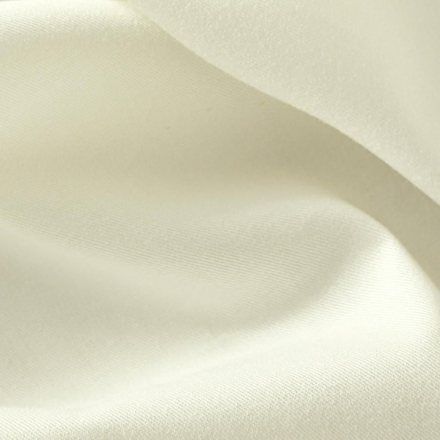 Single cotton bed sheet set without elastic - 3 pieces - off white