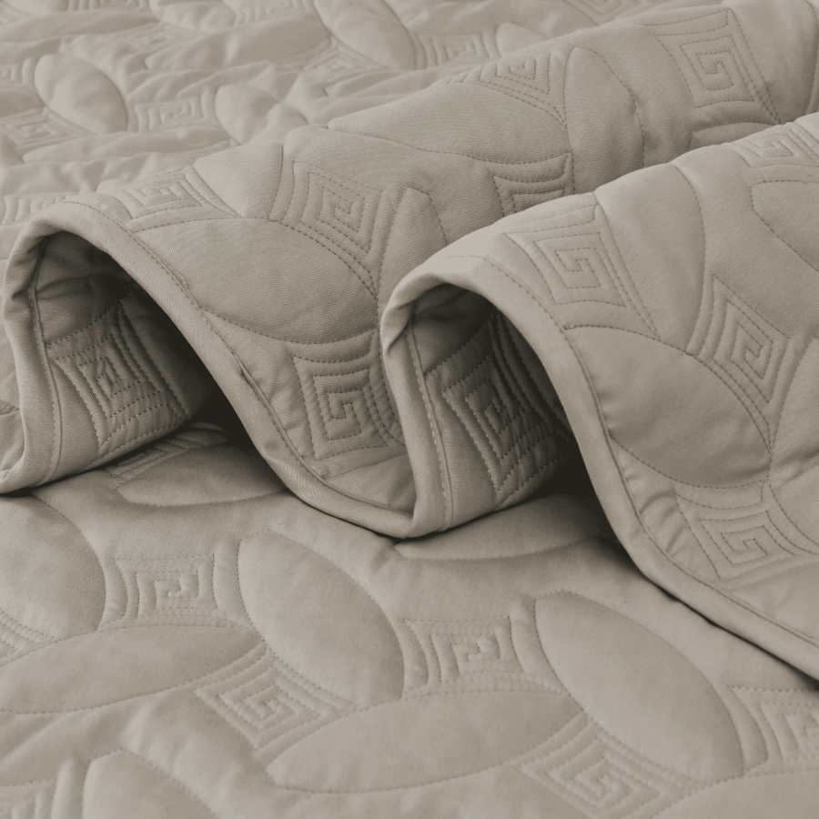 Compressed single bedspread - 3 pieces - Ilmera series - new gray