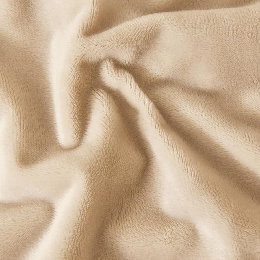 Velvet single-sided double face bedding set - 3 pieces - camel