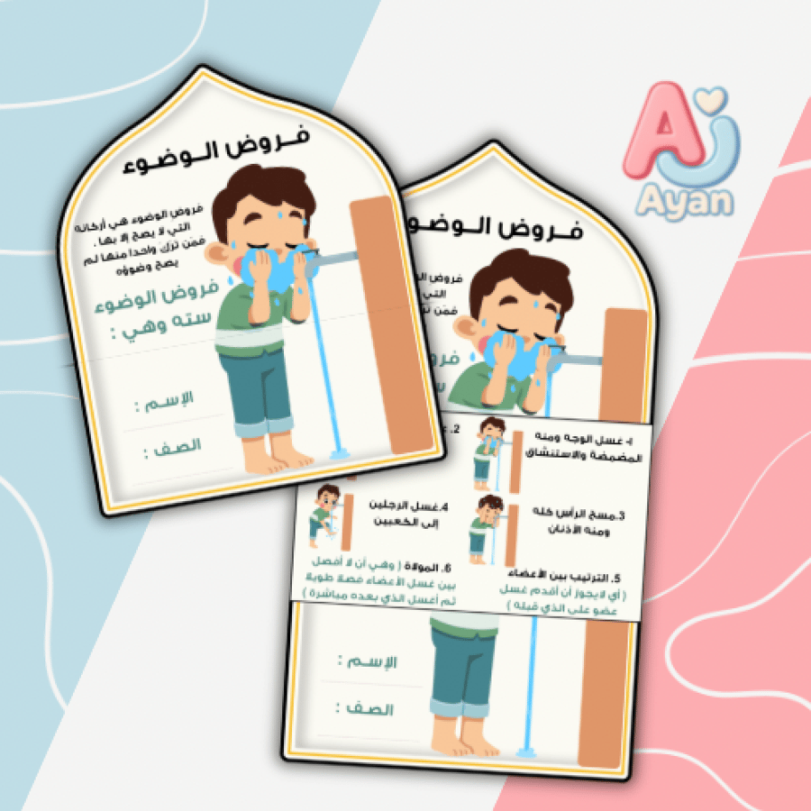 فروض الوضوء اولاد