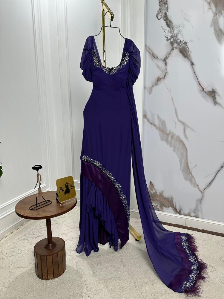 Evening dress, chiffon fabric