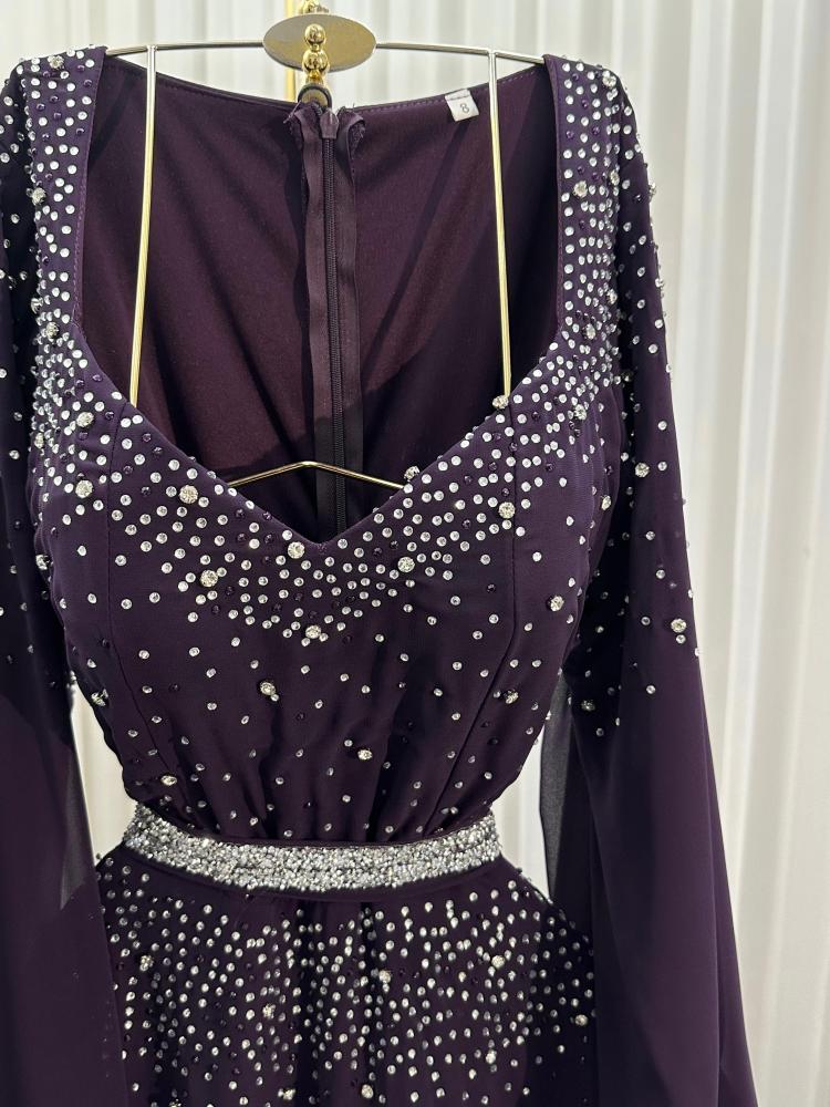 فستان سهره الالوان  برغندي  ليلكي  موف من  متجر جوهره LS