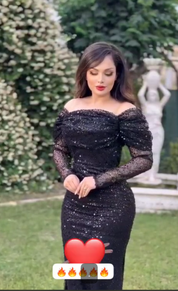 فستان سهره  اللون اسود ترتر    من متجر جوهره FR
