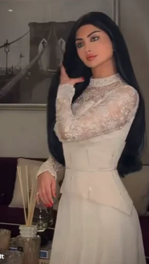 فستان سهره  للجميله الملكه كابلي  اللون  سكري شيفون و دانتيل من متجر  جوهره MN LF QN  LA FD