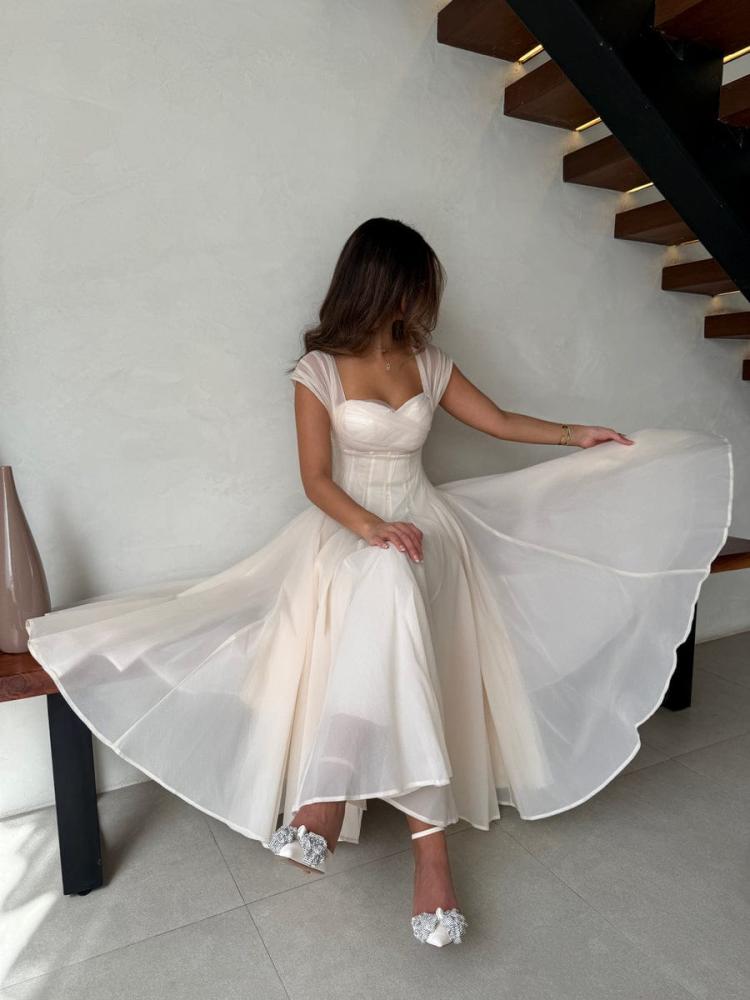 Soft dress light beige pink HR MN WT