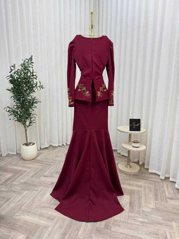 Burgundy Barbie dress from Bijoora store NO