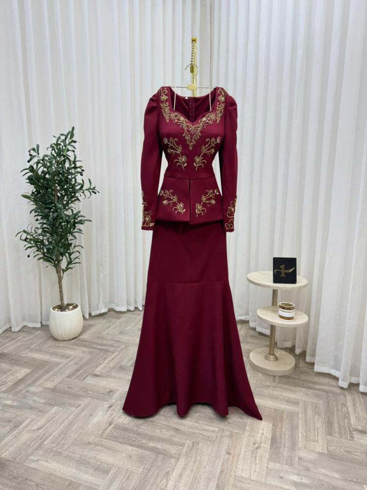 Burgundy Barbie dress from Bijoora store NO