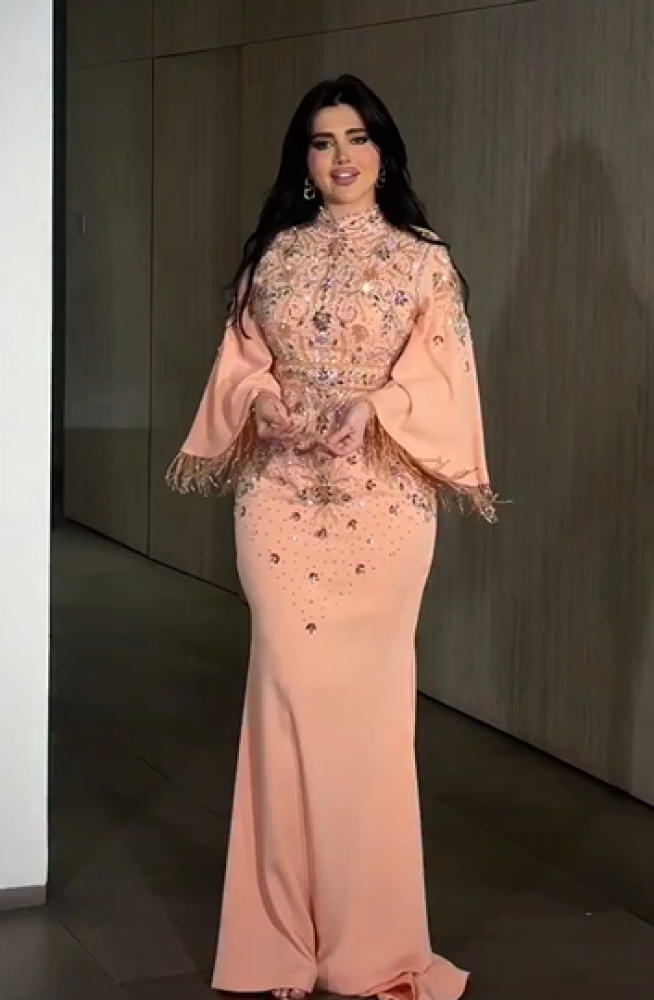 فستان سهره  باربي شك يدوي  من متجر  جوهره X