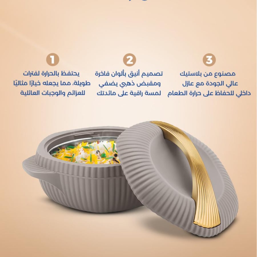 طقم حافظات فاخر ميلتون ستانلس ستيل