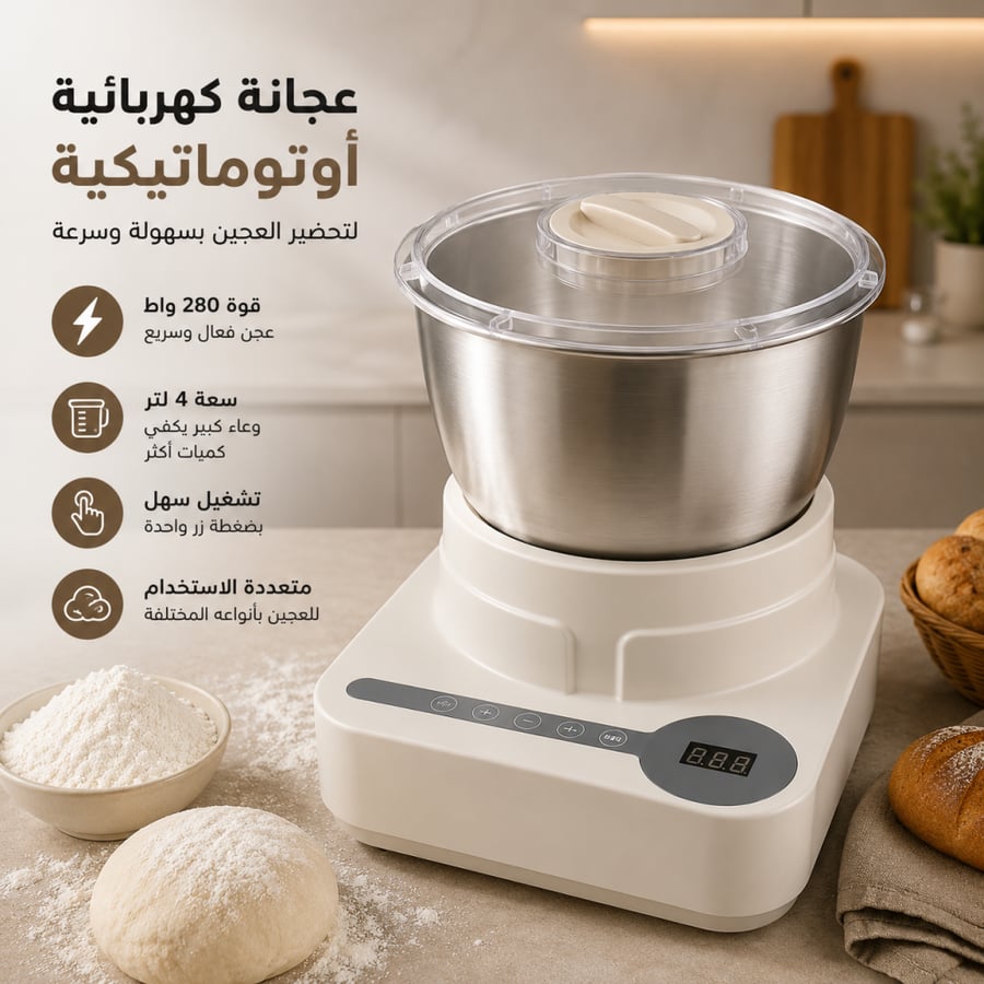 عجانة كهربائية أوتوماتيكية متعددة الاستخدامات