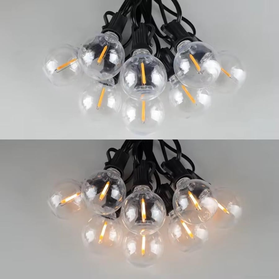 إنارة كرات ديكور LED دافئة – تصميم أنيق مقاوم للماء