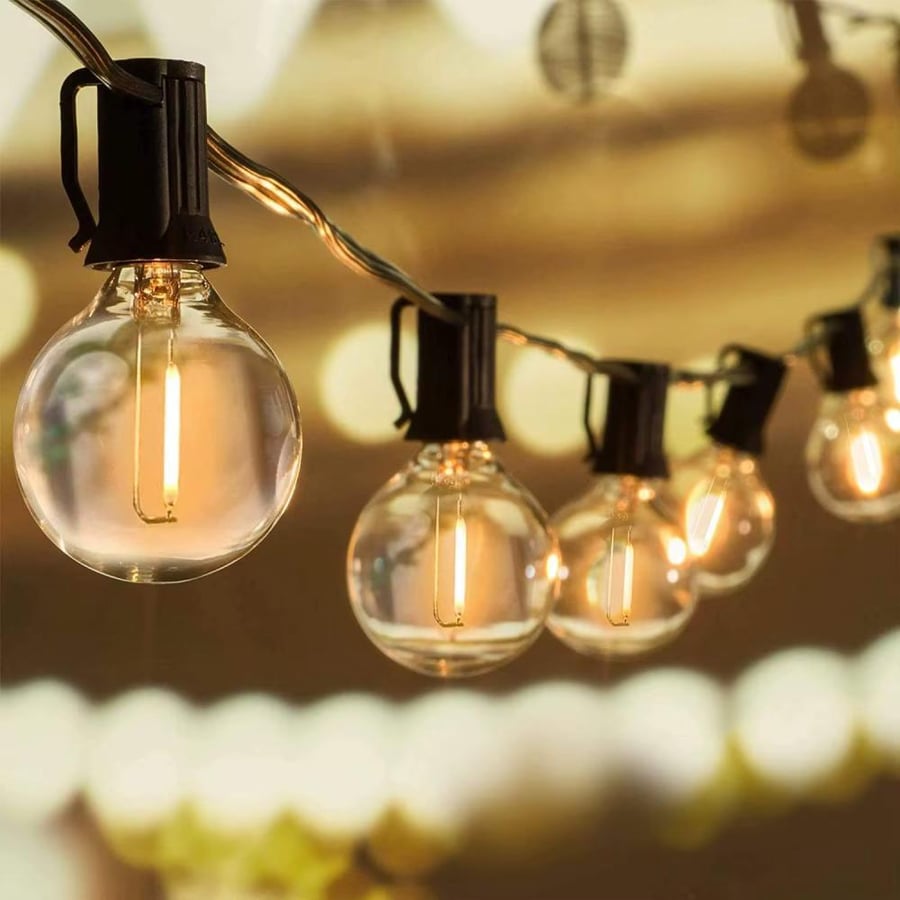 إنارة كرات ديكور LED دافئة – تصميم أنيق مقاوم للماء