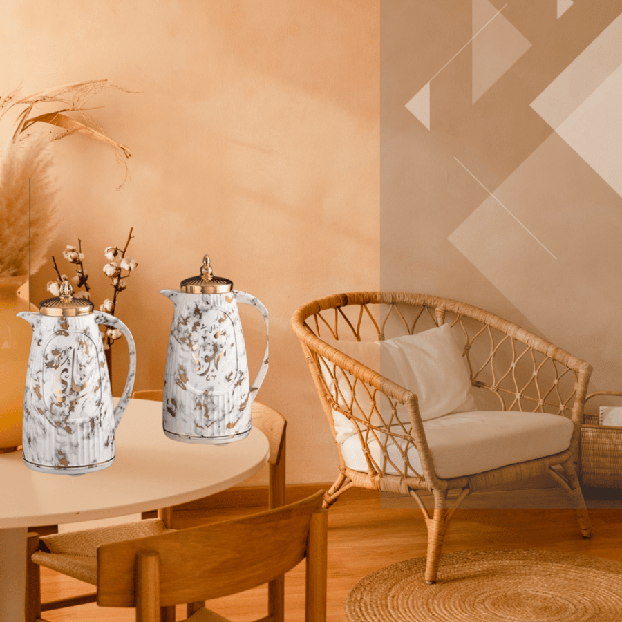 طقم ترامس رخامي للشاي والقهوة من رويال كاميل 0216886