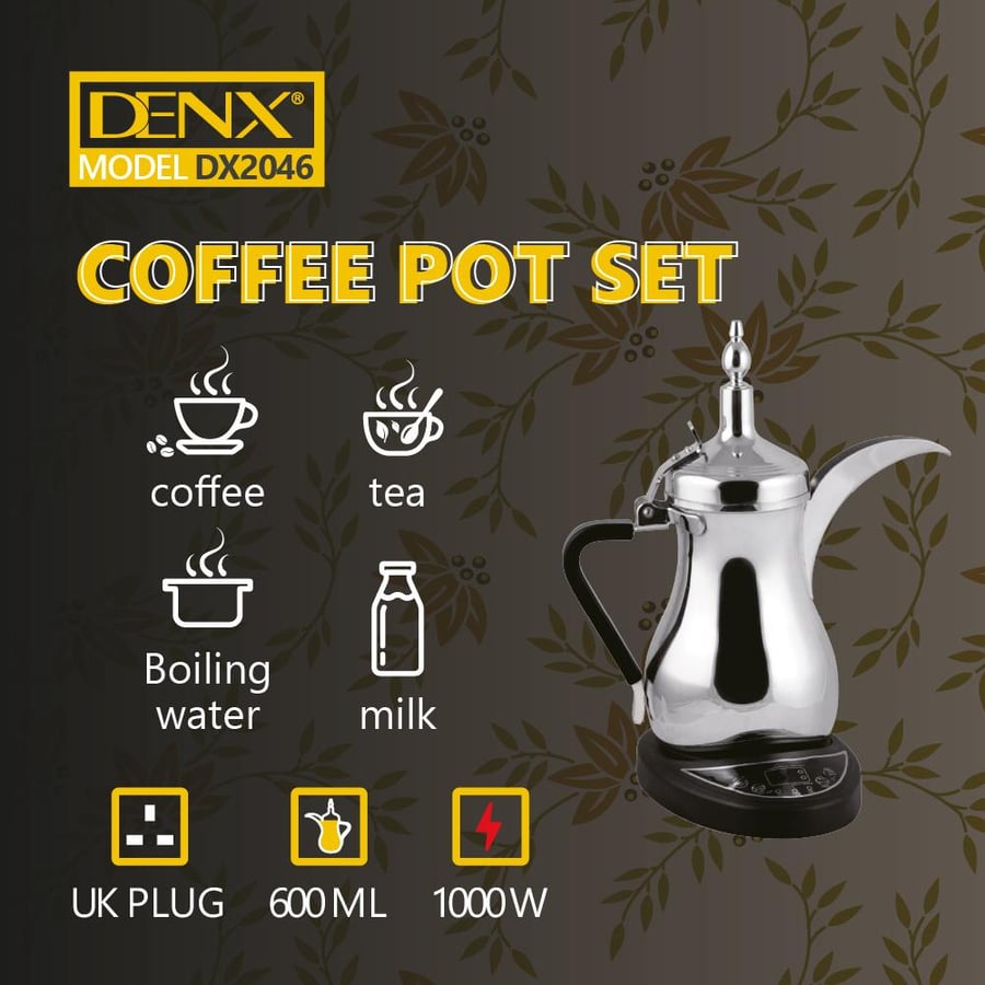 طقم تحضير قهوة وشاي Denx سعة 1 لتر