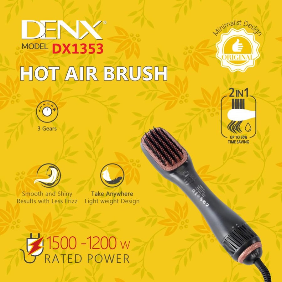 فرشاة تصفيف الشعر بالهواء الساخن Denx احترافية